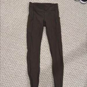 lululemon athletica deep green Leggings